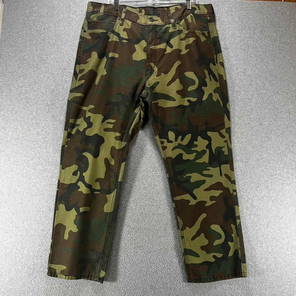 Levi's Pants 541 Athletic Taper Mens 40x29 Camo Cotton Streetwear Military